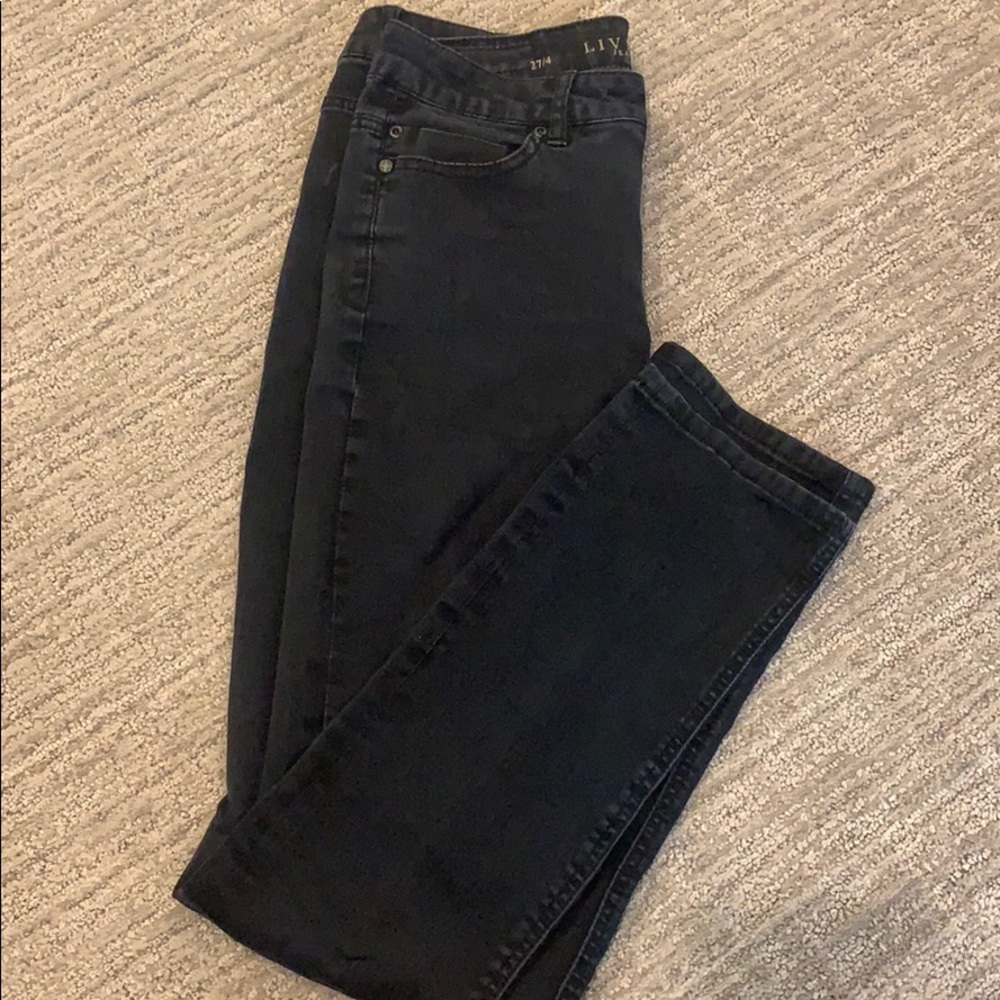 Liverpool Black Sadie Straight Jeans - 27/4